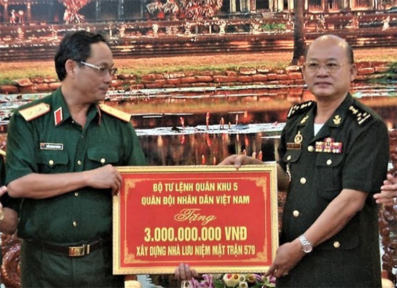 Khởi công xây dựng Khu lưu niệm Bộ Tư lệnh Mặt trận 579 (Campuchia) - ảnh 1