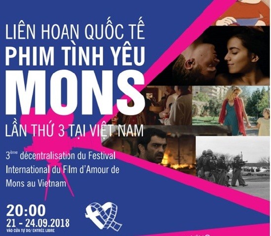 Liên hoan Quốc tế Phim Tình yêu Mons lần thứ 3 tại Việt Nam - ảnh 1