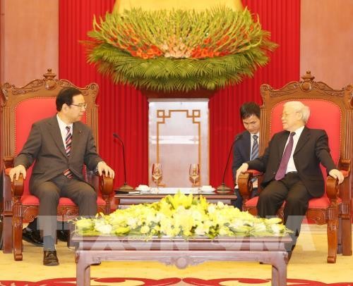 Tổng Bí thư, Chủ tịch nước Nguyễn Phú Trọng tiếp Đoàn đại biểu Đảng Cộng sản Nhật Bản - ảnh 1