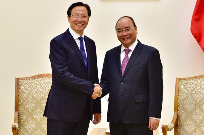 Thủ tướng Nguyễn Xuân Phúc tiếp Bộ trưởng Bộ Nông nghiệp, Nông thôn Trung Quốc Hàn Trường Phú - ảnh 1