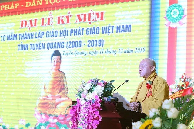 Đại lễ kỷ niệm 10 năm thành lập Giáo hội Phật giáo Việt Nam tỉnh Tuyên Quang - ảnh 1