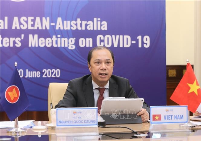 Hội nghị Bộ trưởng ASEAN-Australia Đặc biệt về COVID-19 theo hình thức trực tuyến - ảnh 1