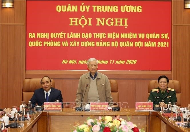 Tổng Bí thư, Chủ tịch nước Nguyễn Phú Trọng dự Hội nghị Quân ủy Trung ương - ảnh 2