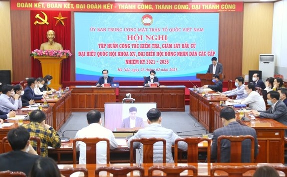 Mặt trận Tổ quốc Việt Nam tập huấn về giám sát công tác bầu cử - ảnh 1