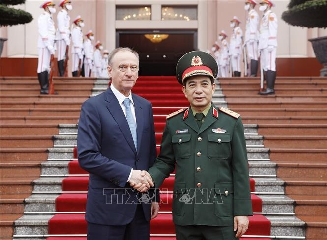 Tổng Tham mưu trưởng Quân đội nhân dân Việt Nam tiếp Thư ký Hội đồng An ninh Quốc gia Liên bang Nga - ảnh 1