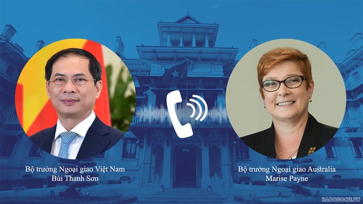 Bộ trưởng Ngoại giao Bùi Thanh Sơn điện đàm với Bộ trưởng Ngoại giao Australia Marise Payne - ảnh 1