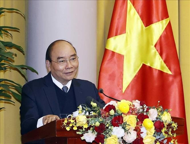 Chủ tịch nước Nguyễn Xuân Phúc dự Hội nghị triển khai nhiệm vụ năm 2022 của Văn phòng Chủ tịch nước - ảnh 1