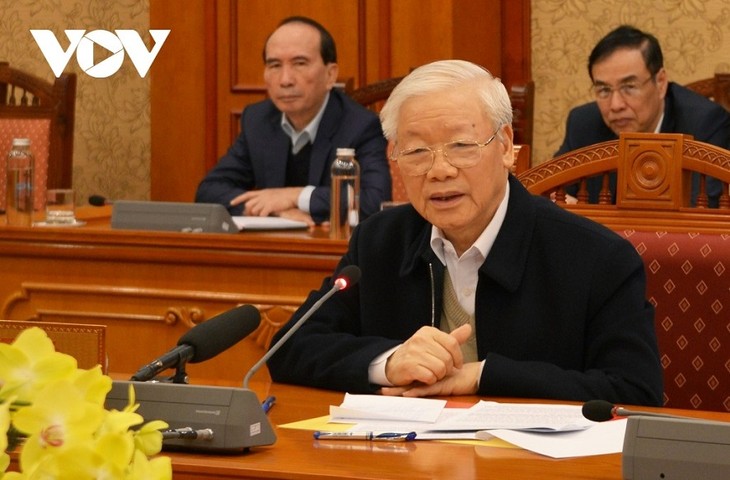 Tổng Bí thư Nguyễn Phú Trọng: Sau kỳ nghỉ Tết, các cơ quan, đơn vị phải tập trung thực hiện ngay các nhiệm vụ chính trị - ảnh 1