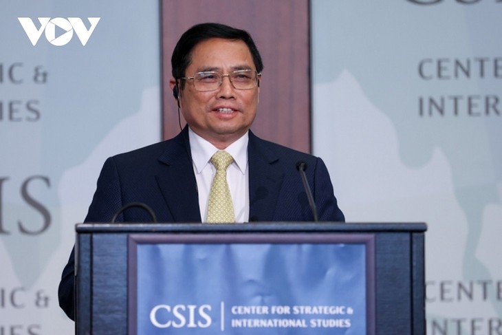 Thủ tướng Phạm Minh Chính thuyết trình tại CSIS Hoa Kỳ về sự chân thành, lòng tin và trách nhiệm vì một thế giới tốt đẹp - ảnh 1
