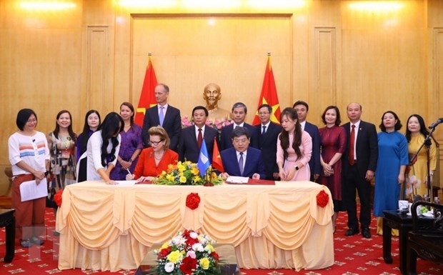 Học viện Chính trị quốc gia Hồ Chí Minh ký Biên bản ghi nhớ hợp tác với UNDP - ảnh 1