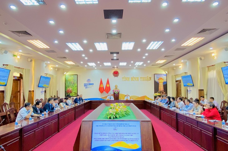 UBND tỉnh Bình Thuận làm việc với Hiệp hội Doanh nhân & Đầu tư Việt Nam - Hàn Quốc (VKBIA) - ảnh 1
