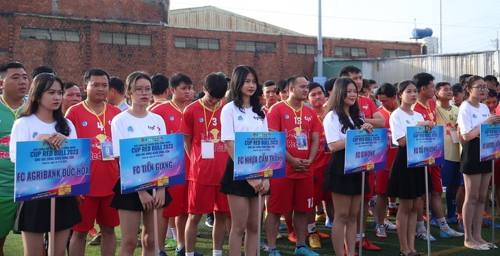 Khai mạc Giải bóng đá Thanh niên công nhân Cup Red Bull 2023 khu vực Đồng bằng Sông Tiền - ảnh 3
