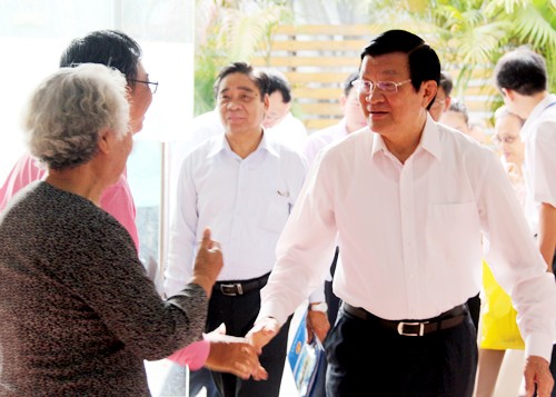 Президент СРВ Чыонг Тан Шанг встретился с избирателями города Хошимина - ảnh 1