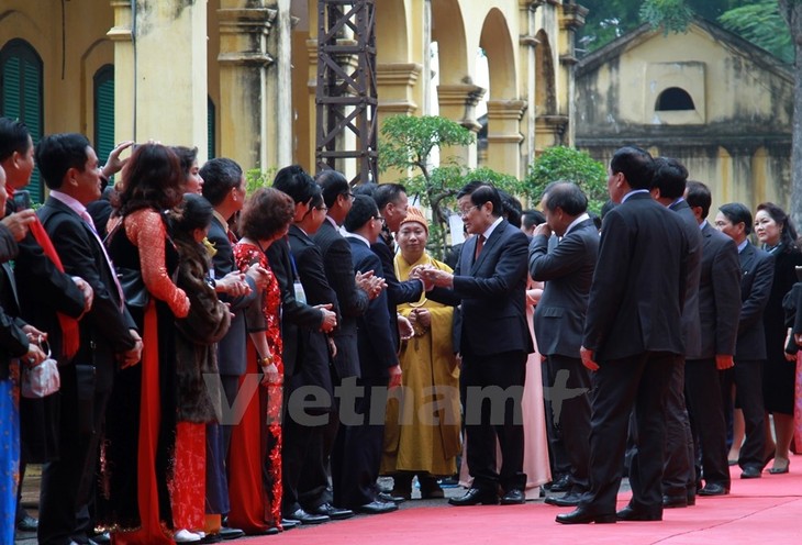 Президент СРВ Чыонг Тан Шанг поздравил жителей провинции Нгеан с Тэтом - ảnh 1
