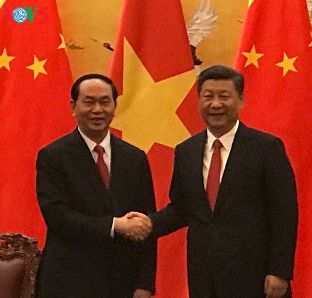 Президент СРВ Чан Дай Куанг провёл переговоры с председателем КНР - ảnh 1
