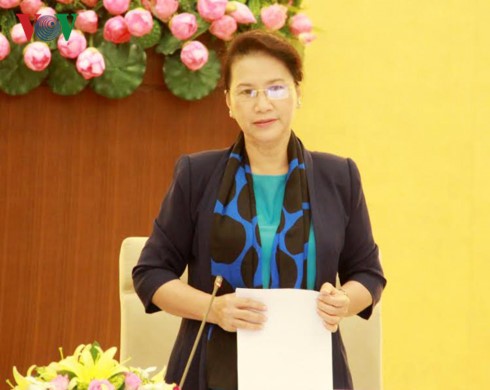 Нгуен Тхи Ким Нган встретилась с делегацией парткома провинции Йенбай - ảnh 1