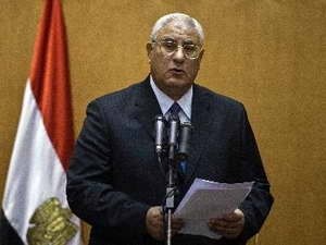 ประธานาธิบดีรักษาการของอียิปต์ให้คำมั่นที่จะฟื้นฟูเสถียรภาพและรักษาความมั่นคง - ảnh 1