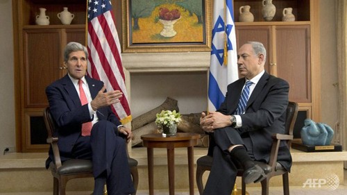 รัฐมนตรีต่างประเทศสหรัฐเยือนอิสราเอลเพื่อกอบกู้กระบวนการสันติภาพในตะวันออกกลาง - ảnh 1