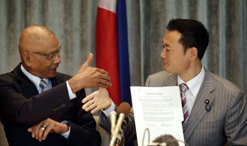 ส.ส.ญี่ปุ่นและฟิลิปปินส์ผลักดันการแก้ไขปัญหาการพิพาททางทะเลอย่างสันติ - ảnh 1