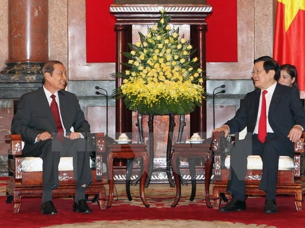 สำนักประธานประเทศเวียดนาม-ลาวผลักดันความร่วมมือ - ảnh 1