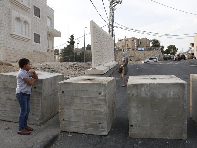 อิสราเอลก่อสร้างกำแพงความมั่นคงในเขตเยรูซาเลมตะวันออก - ảnh 1