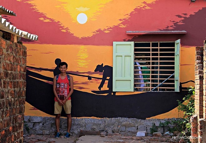 หมู่บ้านภาพวาดแห่งแรกในเวียดนาม - ảnh 13