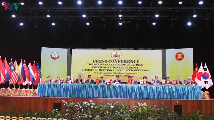 ปิดการประชุมรัฐมนตรีเทคโนโลยีสารสนเทศและการสื่อสารอาเซียนครั้งที่ 19 - ảnh 1