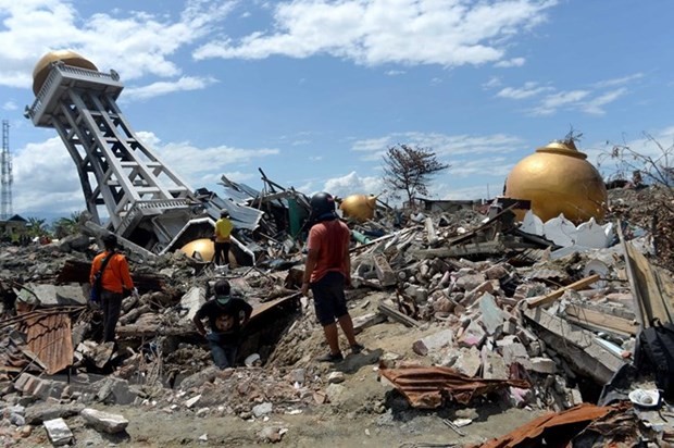 อาเซียนให้ความช่วยเหลือผู้เคราะห์ร้ายจากเหตุแผ่นดินไหวและคลื่นสึนามิในประเทศอินโดนีเซีย - ảnh 1