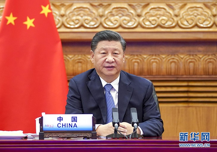 จีนเรียกร้องให้ BRICS ยืนหยัดผลักดันความร่วมมือ - ảnh 1