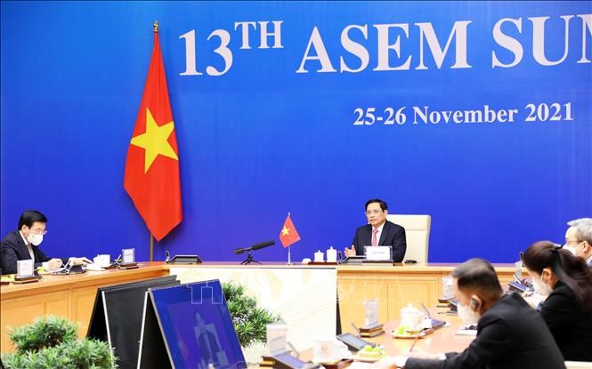  นายกรัฐมนตรี ฝามมิงชิ้งเสนอข้อเสนอ 4 ข้อเพื่อผลักดันความร่วมมือระหว่างประเทศเอเชีย—ยุโป - ảnh 1