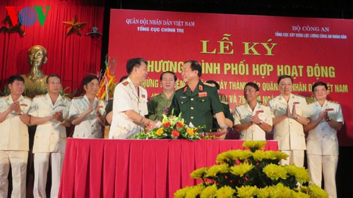 Public security and military forces joint-activities in national defense - ảnh 1