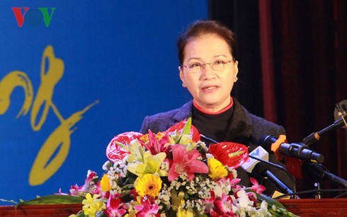 NA Chairwoman attends Tet celebration in Hai Duong - ảnh 1