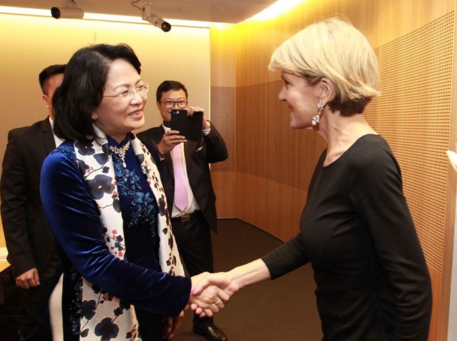 Vice President receives Australian foreign minister in Sydney - ảnh 1