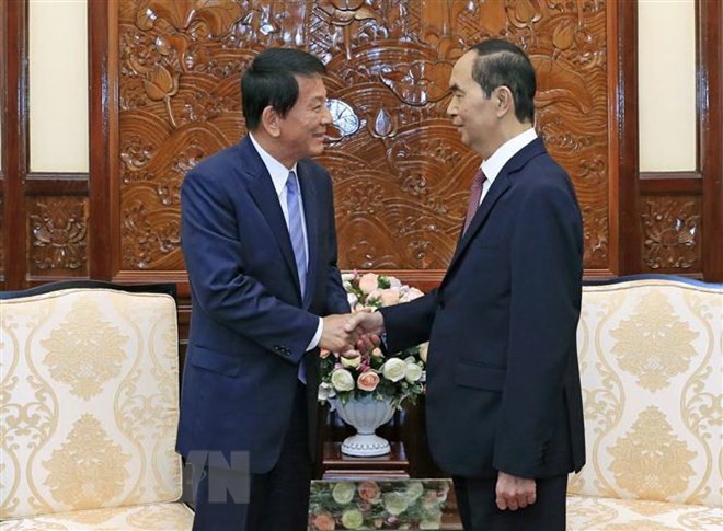 President Tran Dai Quang receives Vietnamese-Japanese Special Ambassador - ảnh 1