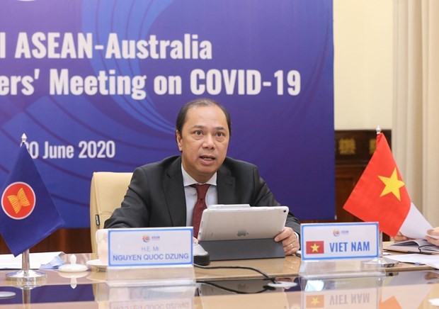 ASEAN, Australian ministers hold special online meeting on COVID-19 - ảnh 1