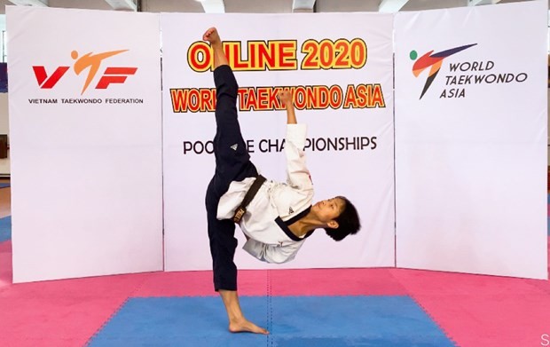 Martial artist wins bronze at virtual 2020 Taekwondo Asia champs - ảnh 1