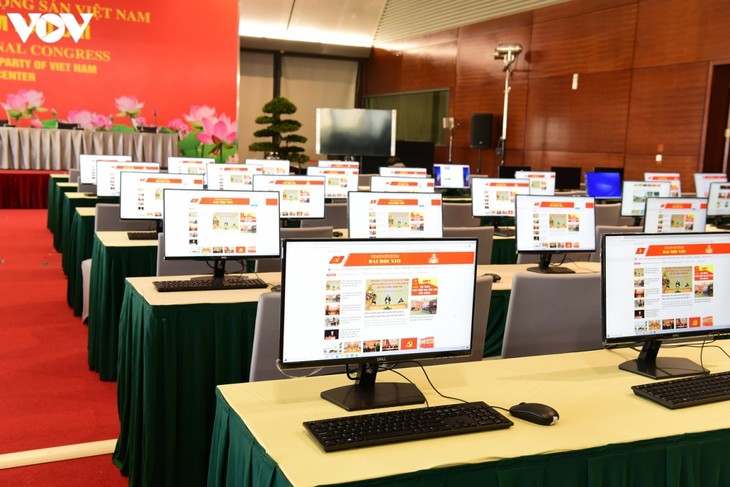 Press Center ready to serve 13th National Party Congress - ảnh 1