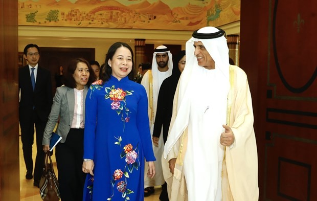 Vice President meets ruler of Emirate of Ras Al Khaimah - ảnh 1