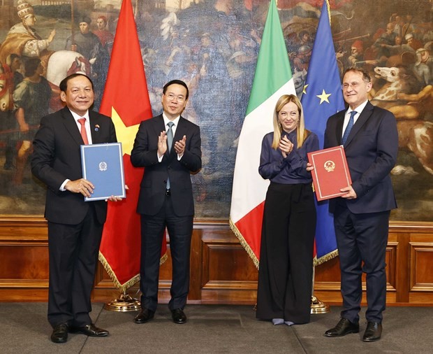 President Vo Van Thuong meets Italian Prime Minister in Rome - ảnh 3