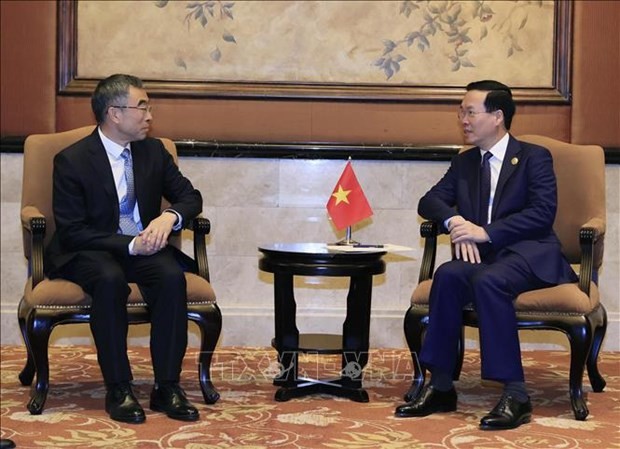 President Vo Van Thuong urges Chinese economic groups to expand investment in Vietnam - ảnh 1