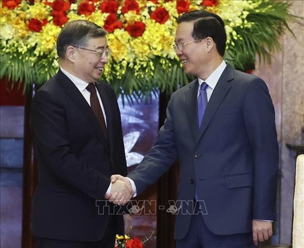 President hosts Chinese Party official - ảnh 1