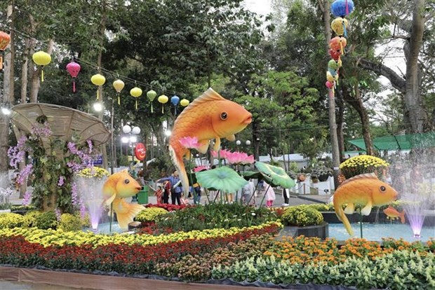Spring flower festival opens in HCM City - ảnh 1