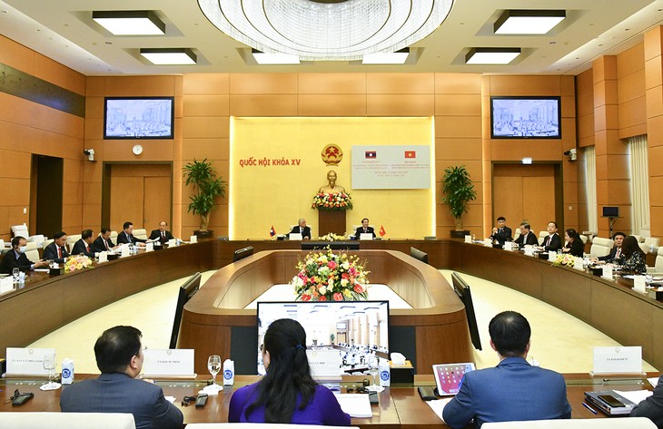 Hội thảo Trao đổi kinh nghiệm công tác giữa hai Quốc hội Việt Nam – Lào - ảnh 1