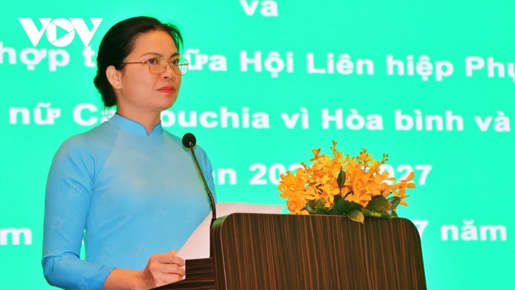 Hội Phụ nữ Việt Nam - Campuchia ký thỏa thuận hợp tác song phương - ảnh 3