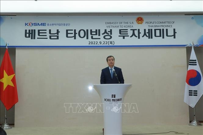 Tỉnh Thái Bình nỗ lực thu hút các nhà đầu tư Hàn Quốc  - ảnh 1