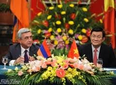 Armernian President concludes Vietnam visit  - ảnh 1