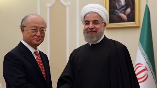 IAEA chief Amano visits Iran - ảnh 1