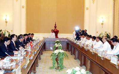 Culmina la visita oficial del PM Nguyen Tan Dung a Myanmar  - ảnh 1