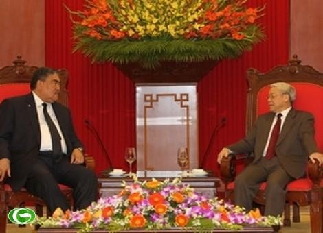 Líder partidista de Vietnam recibe dirigente de izquierdas dominicanas - ảnh 1