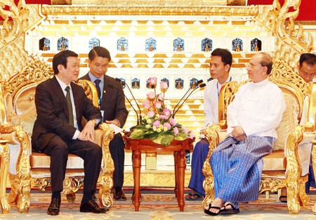 Prosiguen actividades del presidente vietnamita en Myanmar - ảnh 1